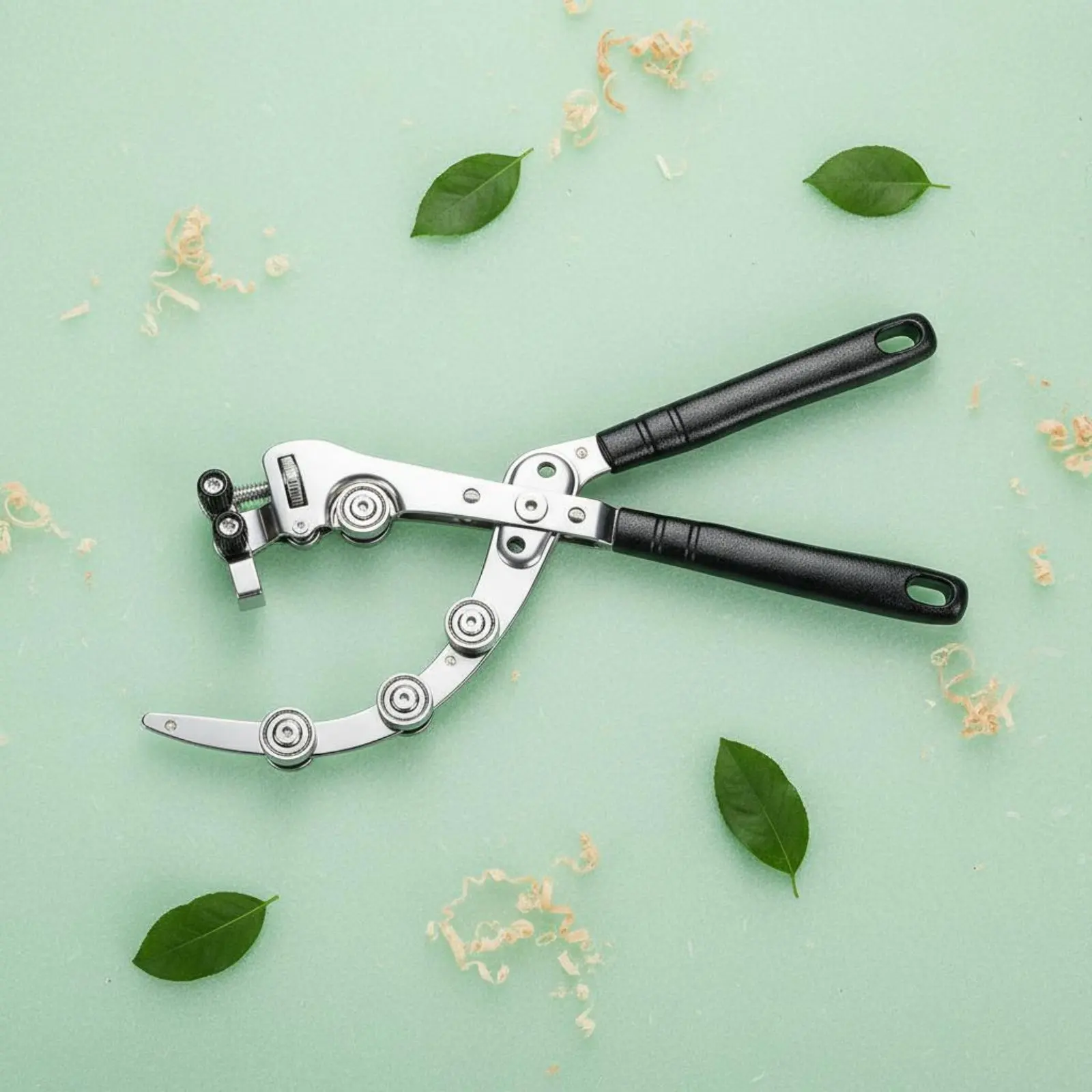 Double Wheel Bark Remover Rust Resistant Tree Girdling Pliers Circular Bark Cutter Orchard Maintenance Girdling Cutter
