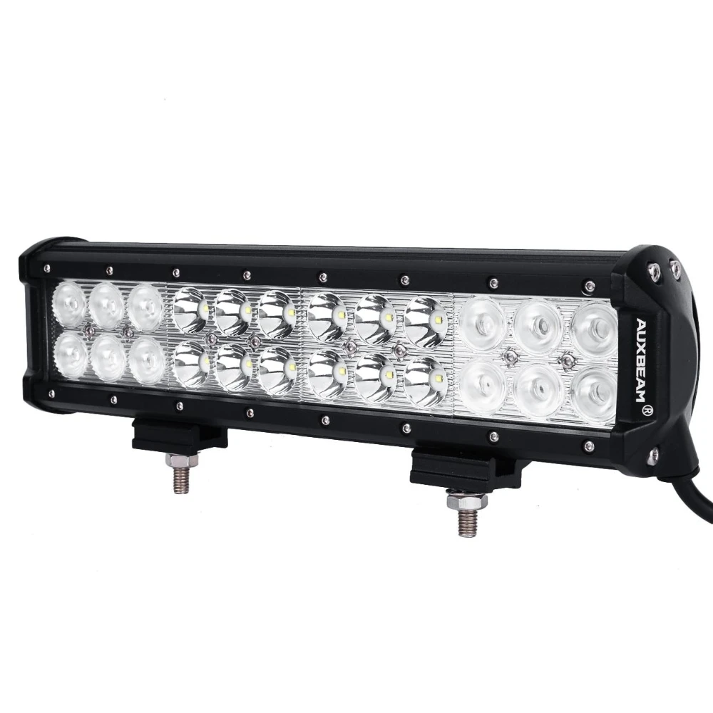 AUXBEAM 11 inch 72W LED Pod Work Light Bar 12V/24V Spot & Flood Beam Combo Fog Lights IP68 for Trucks Cars Off-road SUV