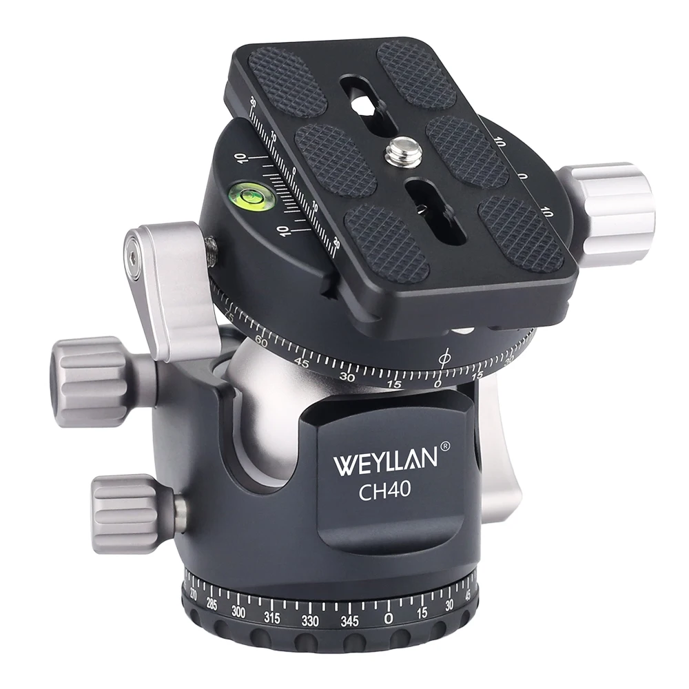 UB40 Low Profile Statief Balhoofd Demping Fine-tunen Panoramisch Balhoofden Lagere Zwaartepunt Glad Bediening Hoge Bouwkwaliteit