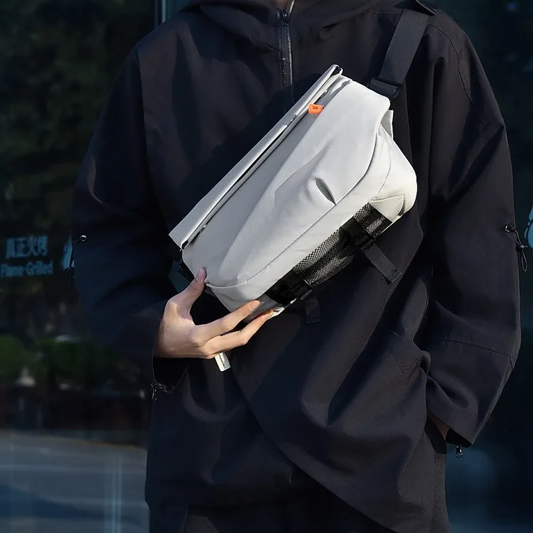 Men's Water-Resistant Multi-Functional Tactical Bag, Outdoor Durable Crossbody Chest Pack, Lightweight Motorcycle Shoulder Bag