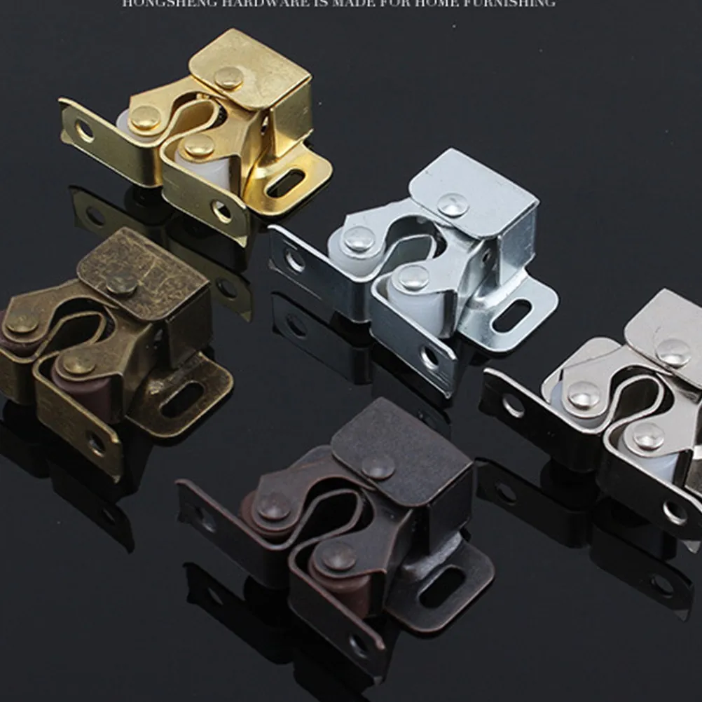 15Pcs Cabinet Door Touch Catch High Quality Steel Wardrobe Clip Ball Catch Kitchen Furniture Door Latch Wardrobe Clip