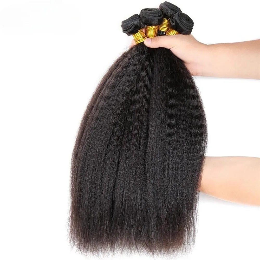 8-30 بوصة غريب حزم مستقيمة 100% باروكة من شعر طبيعي ضفيرة شعر برازيلي حزم 1B أسود اللون للنساء السود