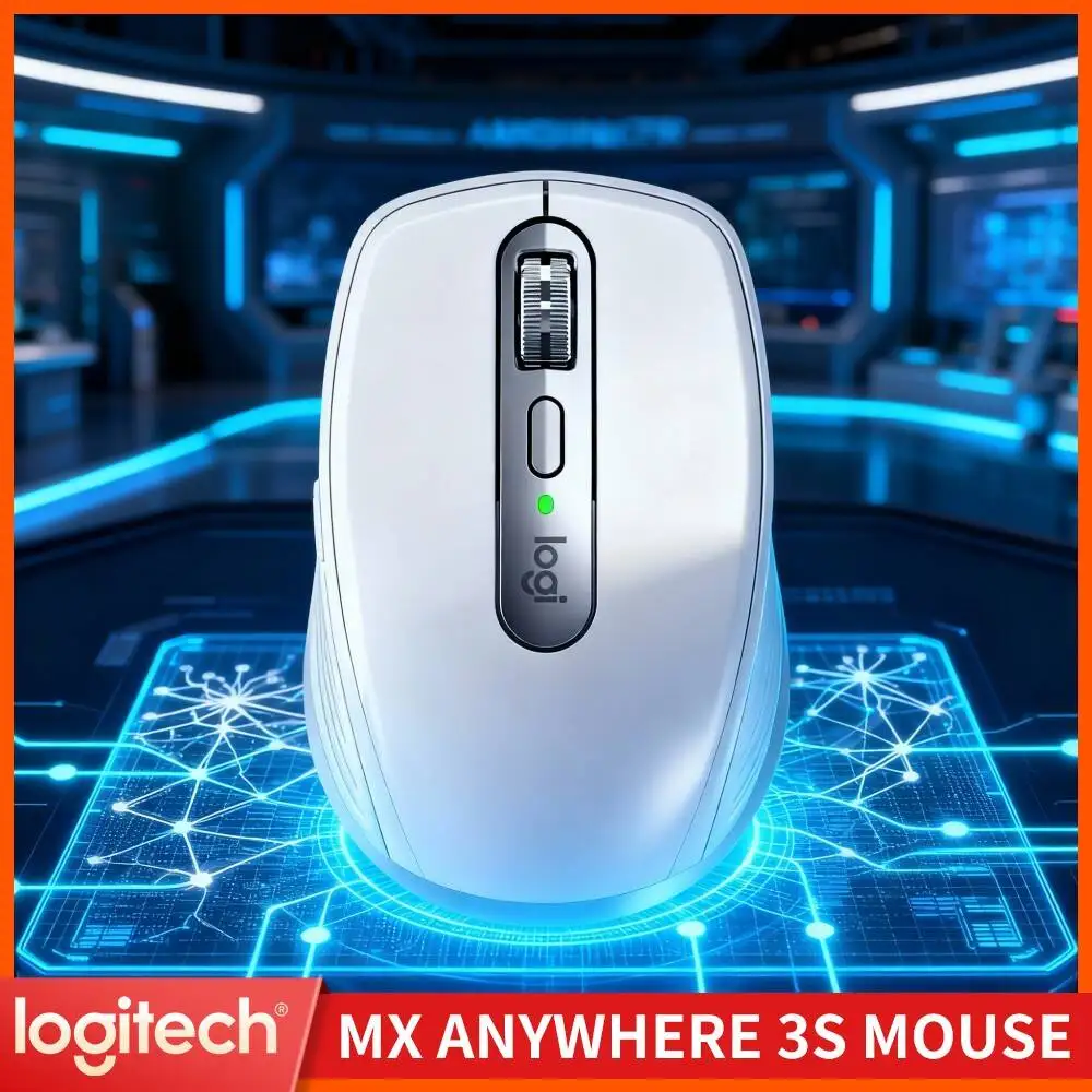 Logitech MX Anywhere 3S Silent Wireless Mouse Ergonomic Design for Freelancers & Writers