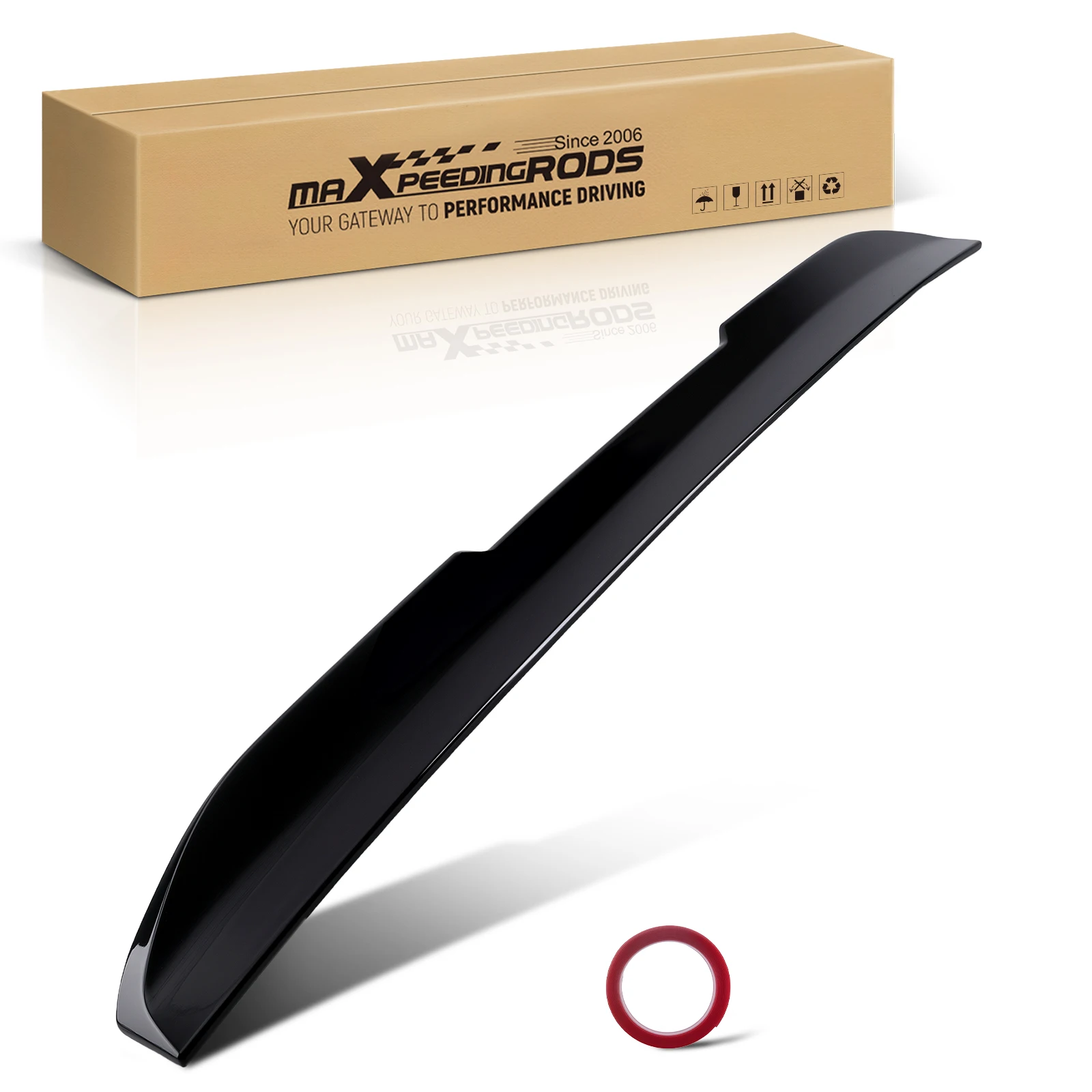 

Black Rear Wing Spoiler for Dodge Charger 2011-2023 Direct Fit ABS Roof Mount