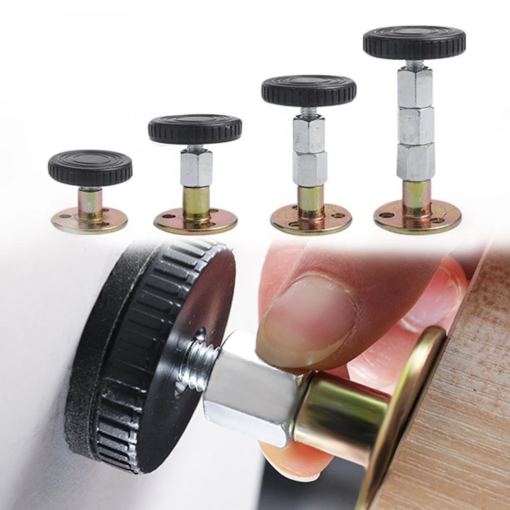 Anti Shake Frame Tool Adjustable Threaded Bed Anti-Shake Hardware Furniture Cabinet Stabilizer Headboard Stoppers Self-adhesive