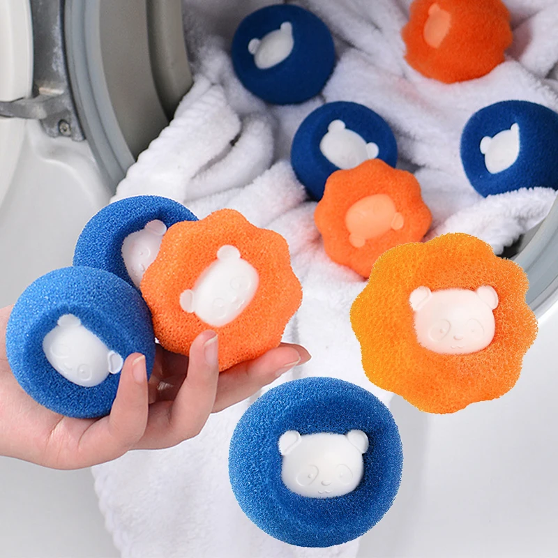 

10 шт., шарики для стирки, средство для удаления шерсти домашних животных, многоразовая стиральная машина, ловушка для ворса, очиститель для пуха и меха, инструменты для чистки дома