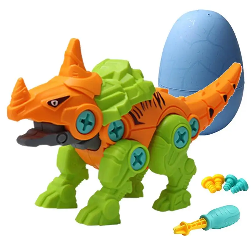 

Easter Egg Dinosaur Toys Construction Build Assemble Basket Stuffers With Drill Easter Party Favors Hand-Eye Coordination Toys