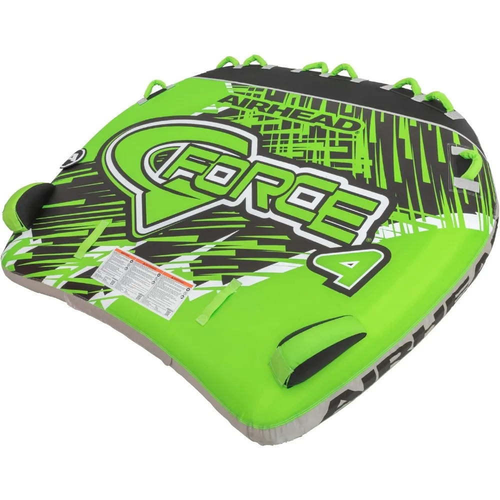 G-Force Inflatable Towable Tube  2-4 Rider Models  Dual Tow Points  Full Nylon Cover  Kwik-Connect  Patented Speed Valve