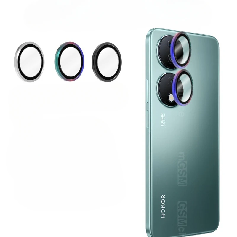 Rear Camera Lens Protectors for Honor X7b 5G Back Metal Ring Glass for HONOR HonorX7b HONOEX7b HonorX7B Protective Glass Cover