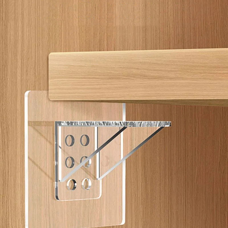 4 pezzi di supporto per ripiano adesivo per cucina camera da letto armadio armadio clip di supporto per mensola appendiabiti da parete supporto per staffa adesiva