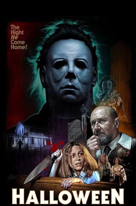 

Halloween Horror Movie Michael Myers The Night He Came Home Canvas Poster for Living Room Decoration Home Wall Decor Decorative
