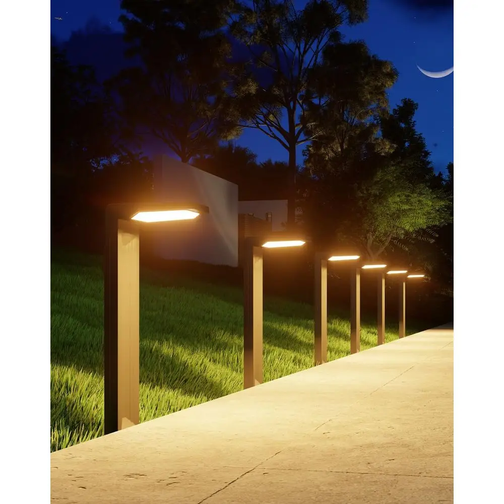 

30 светодиодных водонепроницаемых уличных светильников для дорожек, устойчивых к непогоде, для пешеходных дорожек, подъездных путей, дворов, садов - теплый белый свет