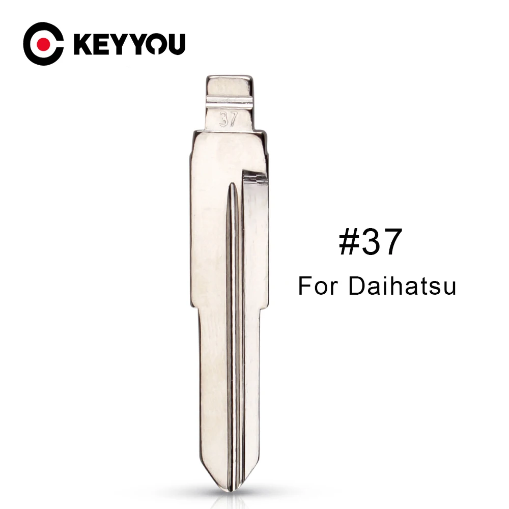 KEYYOU โลหะเปล่า Uncut Flip KD Remote Key Blade ประเภท #37สำหรับ DAIHATSU Xenia Faw DLX