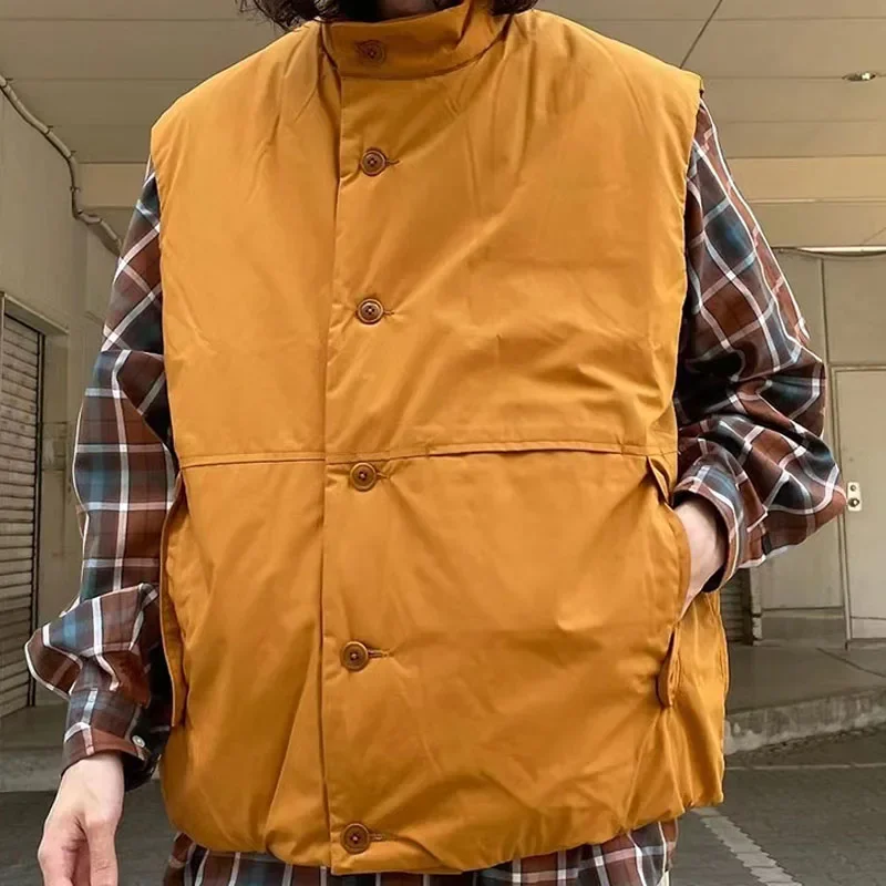 

24AW Nanamica Insulation Vest Warm Standing Collar Cotton Sleeveless Jacket in Stock New Arrival