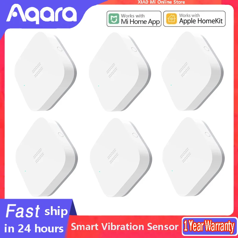 Aqara Smart Vibration Sensor Zigbee Motion Shock Sensor Detection Alarm Monitor Built In Gyro for xiaomi mijia smart home