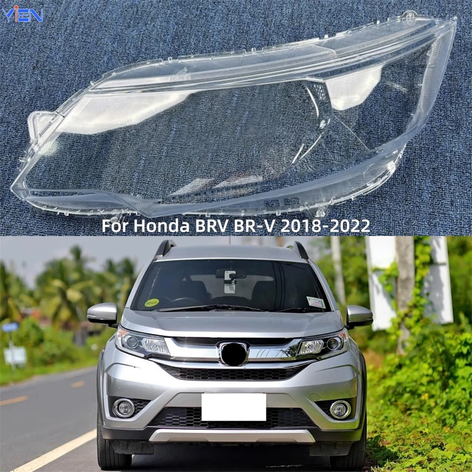 Accesorios para Autos Honda BRV BR-V 2018 2019 2020 2021 2022, Faro Delantero de Policarbonato Transparente de Alto Brillo