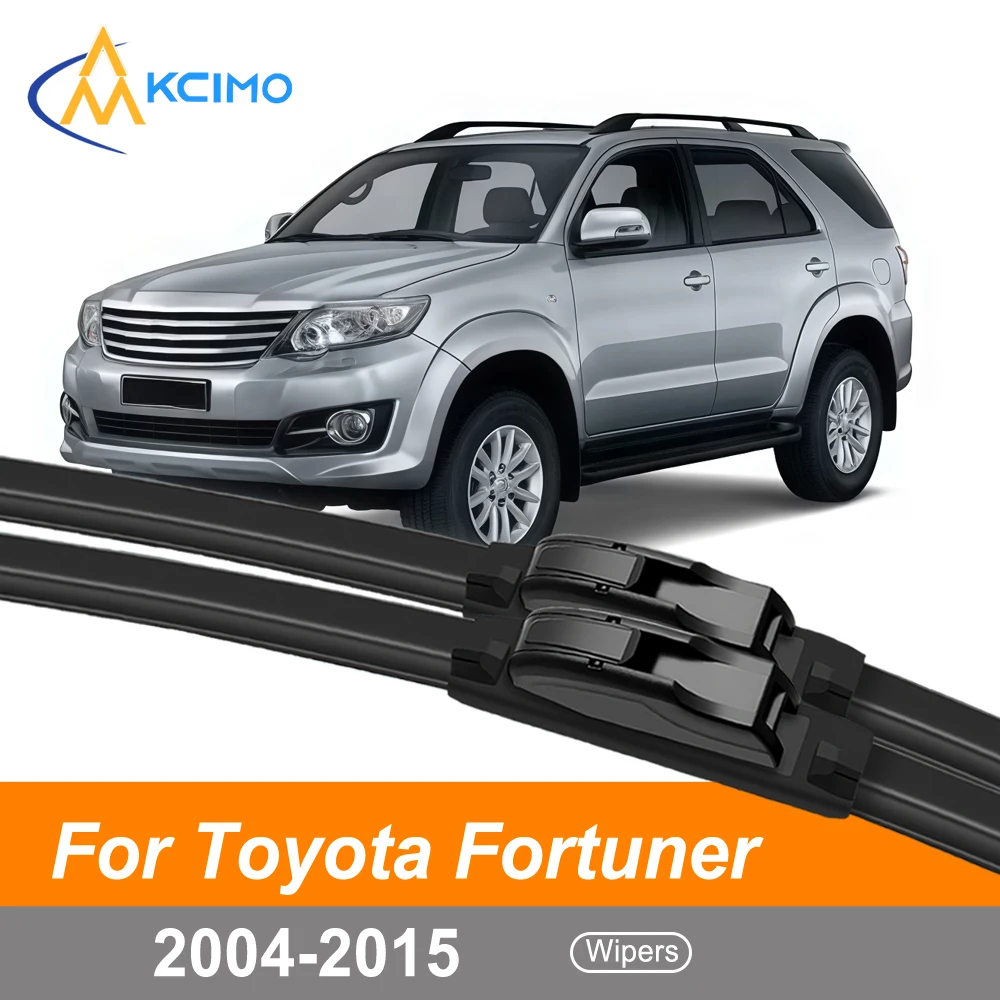 

Windscreen Wiper Blades For Toyota Fortuner AN50/AN60 2004-2015 All-Season Rubber Quiet Durable Front Windshield Set of 2