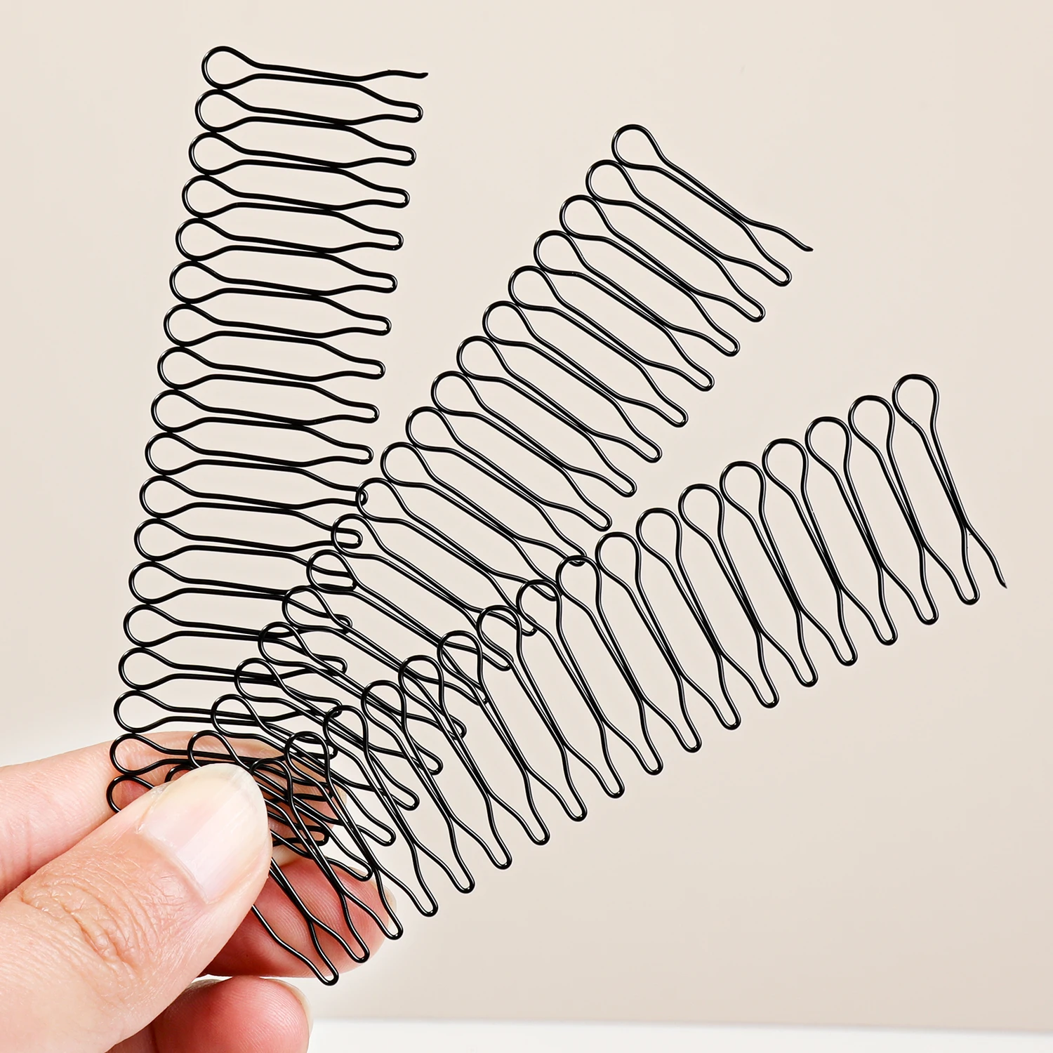 1/3Pcs Basis U Form Haar Styling Zubehör für Frauen Mädchen Französisch Twist Hochsteckfrisur Brötchen Halter Werkzeuge Unsichtbare gebrochenes Haar Haarnadel – Detail 2