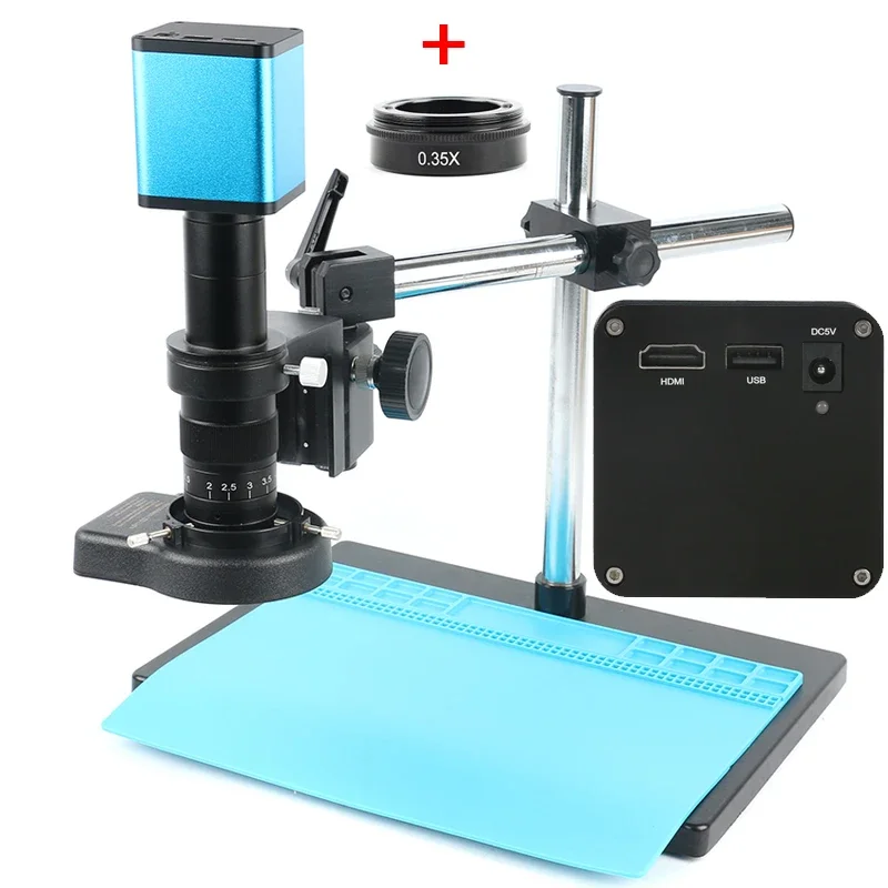AutoFocus SONY IMX307 Sensor Adjustable 180X HDMI WIFI Industrial Video Microscope Camera Set Lab PCB CPU Soldering Work System