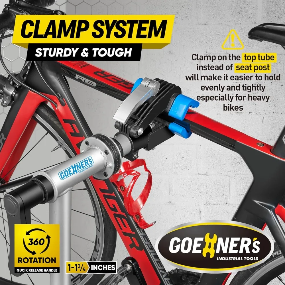 

E Bike Repair Stand Heavy Duty (Max 100 lbs) - Portable Bicycle Repair Stand Mechanics Workstand for Maintenance