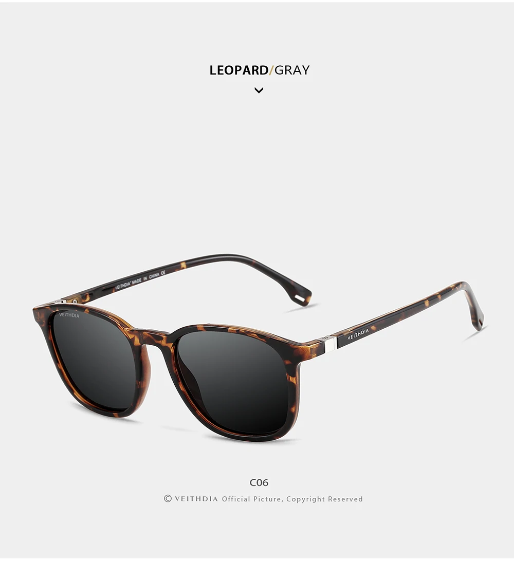 VEITHDIA Marke männer Sonnenbrille Retro TR90 Brillen Polarisierte Linse Vintage Brillen Männlich Fahren Sonnenbrille Für Frauen V7520 – Detail 19