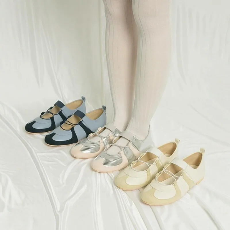 Japanese Retro College Sports Style Ultra-light Weight Comfortable Women's Casual Shoes Women's Sweet Ballet Single Shoes Women
