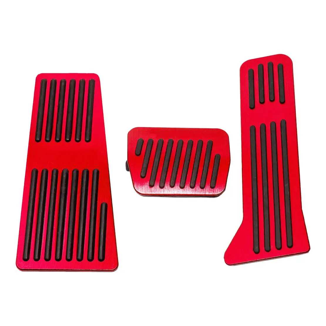 Red Non-Slip Accelerator Brake Footrest Pedal Cover Set Durable Fit for Mazda 2 3 6 CX-5