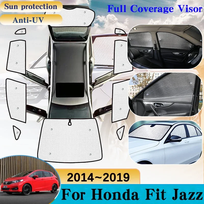 

Car Covers Windshield Visor For Honda Fit Jazz GK GH GP 2014~2019 Accessories Full Side Window Sun Protection Anti-UV Sunshades