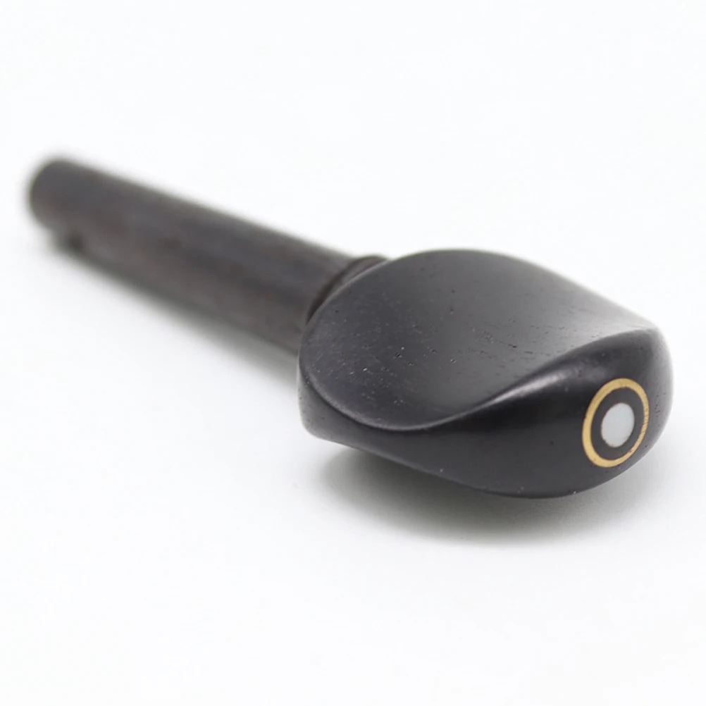 

4 Pcs Accessories Ebony String Violin Replacement Music Fiddle Black Tuning Pegs
