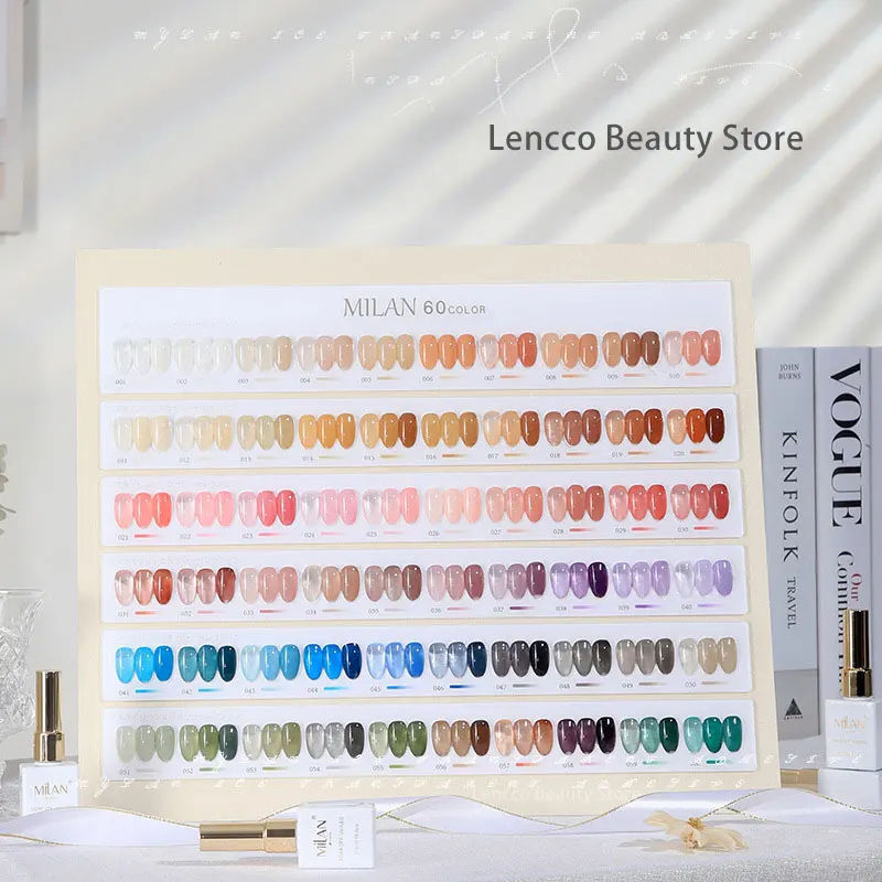 

Lencco 60pcs Jelly Gel Nail Polish Set Soak Off UV LED Gel Nail Varnish Manicure Long Lasting Transculent Nail Gel Collection