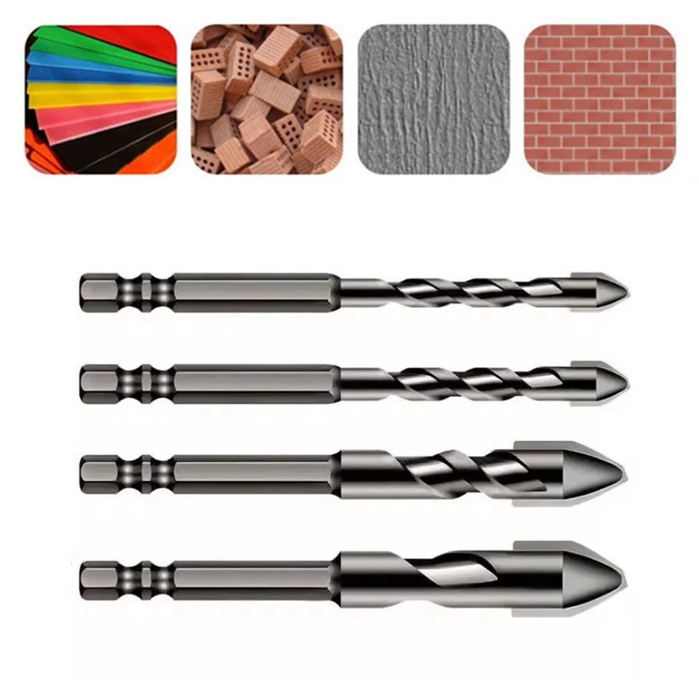 1pc 6mm-12mm Eccentric Drill Bit 1/4 Inch Hex Shank Multifunction Drill Bits Crooked Head For Drilling Tile/plastics/wood