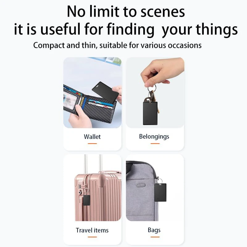 بطاقة تحديد موقع المحفظة، بطاقة تعقب الهواء، تعمل مع IOS Find My APP، جهاز تتبع بلوتوث، العلامة الذكية لمفاتيح المحفظة