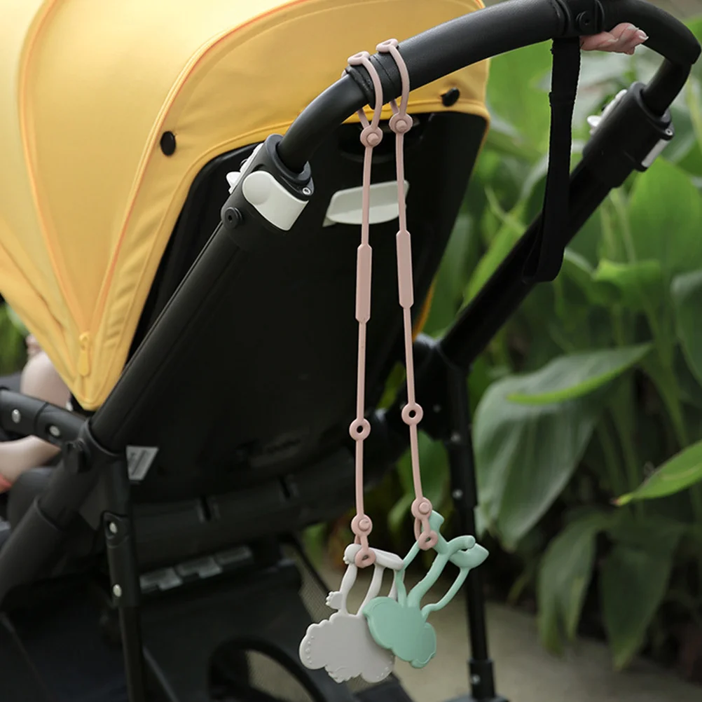 

2pcs Baby Molar Eco-Friendly For Infant Chew Cartoon Design Sensory Skill Development Molar Teether Pacifier