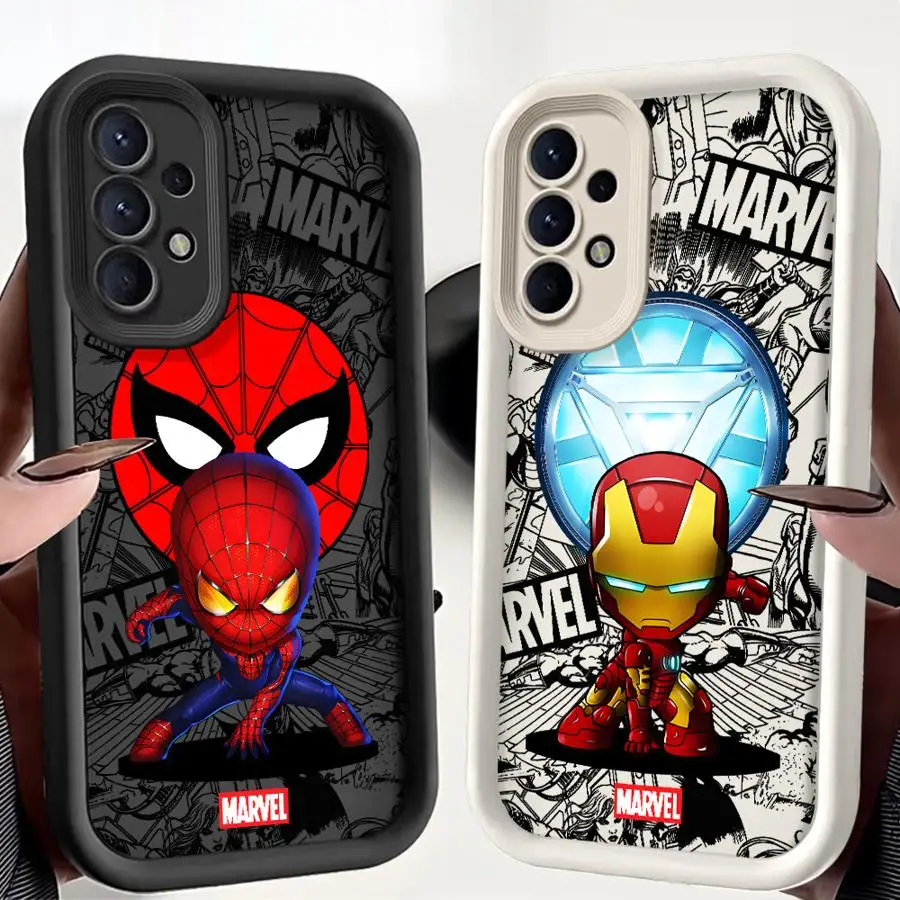 

Soft Cover Case for Samsung Galaxy A54 A06 A25 A55 A35 A73 A15 A53 A72 A71 A52 A51 Marvel Cool Spiderman
