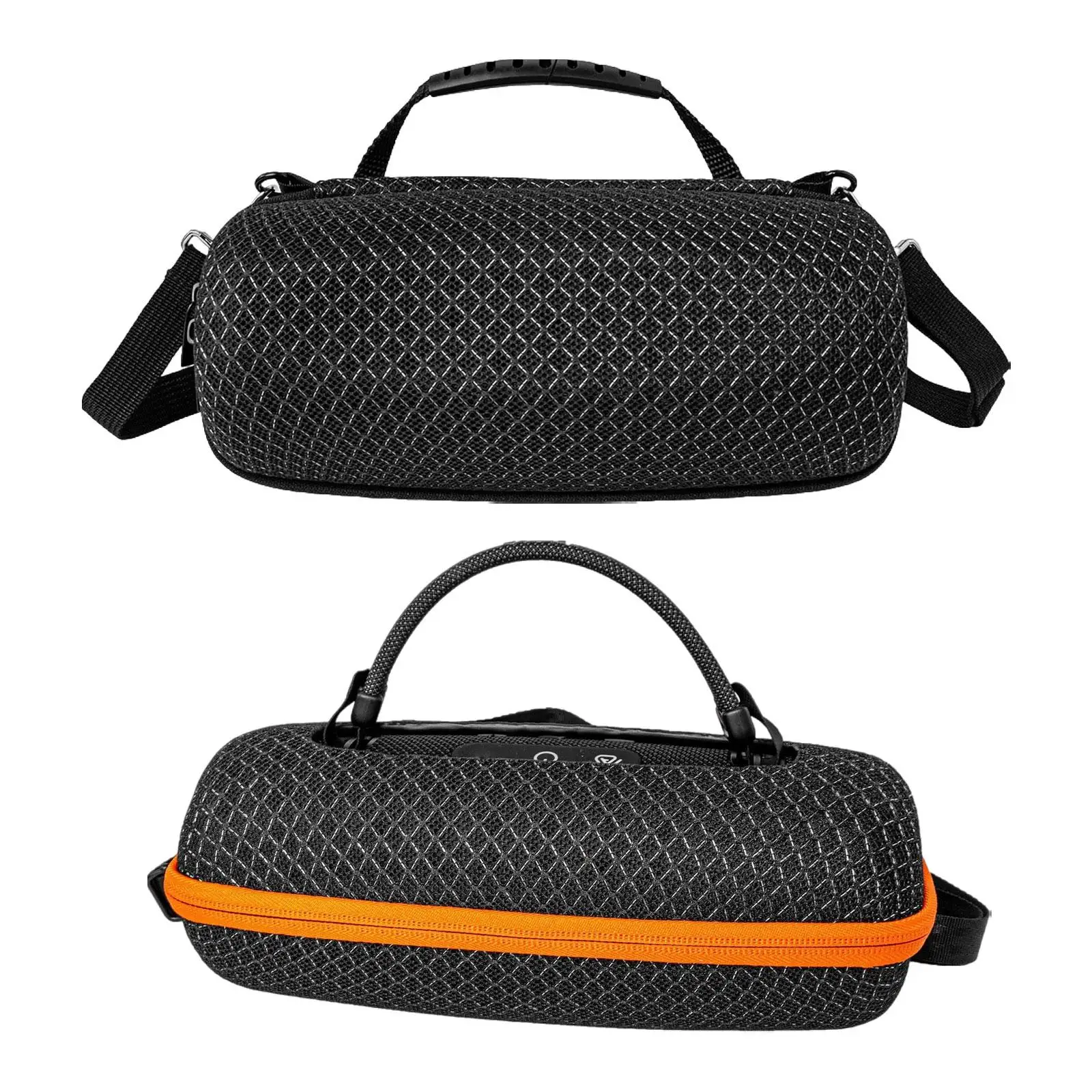 

Portable Speaker Storage Bag Cover Adjustable Detachable Strap Unique Smooth Zipper Hard Carrying Case for Travel Camping Picnic