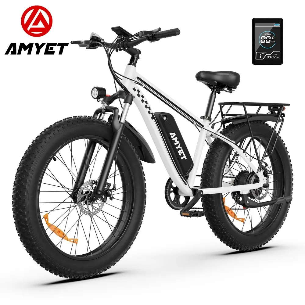 Electric Bike Peak 1500W 48V 15AH 26" Fat Tire Commuting ebike E Adults image 3
