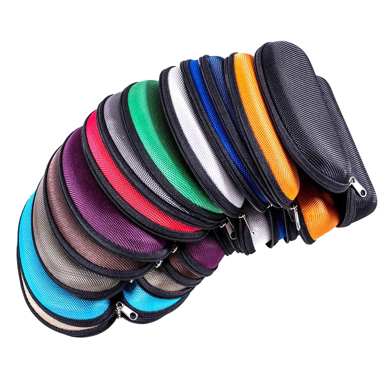 Glasses Storage Box Men Women Sunglasses Reading Glasses Case Travel Portable EVA Zipper Eyeglasses Case with Hook