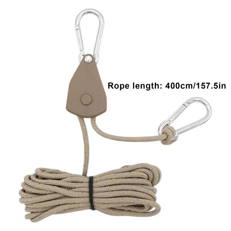 Guy Lines With Tensioners Portable Adjustable Fix Camping Rope 13 Ft Utility Rope Tent Tie Downs Rope Hanger For Tent Tarp Canop