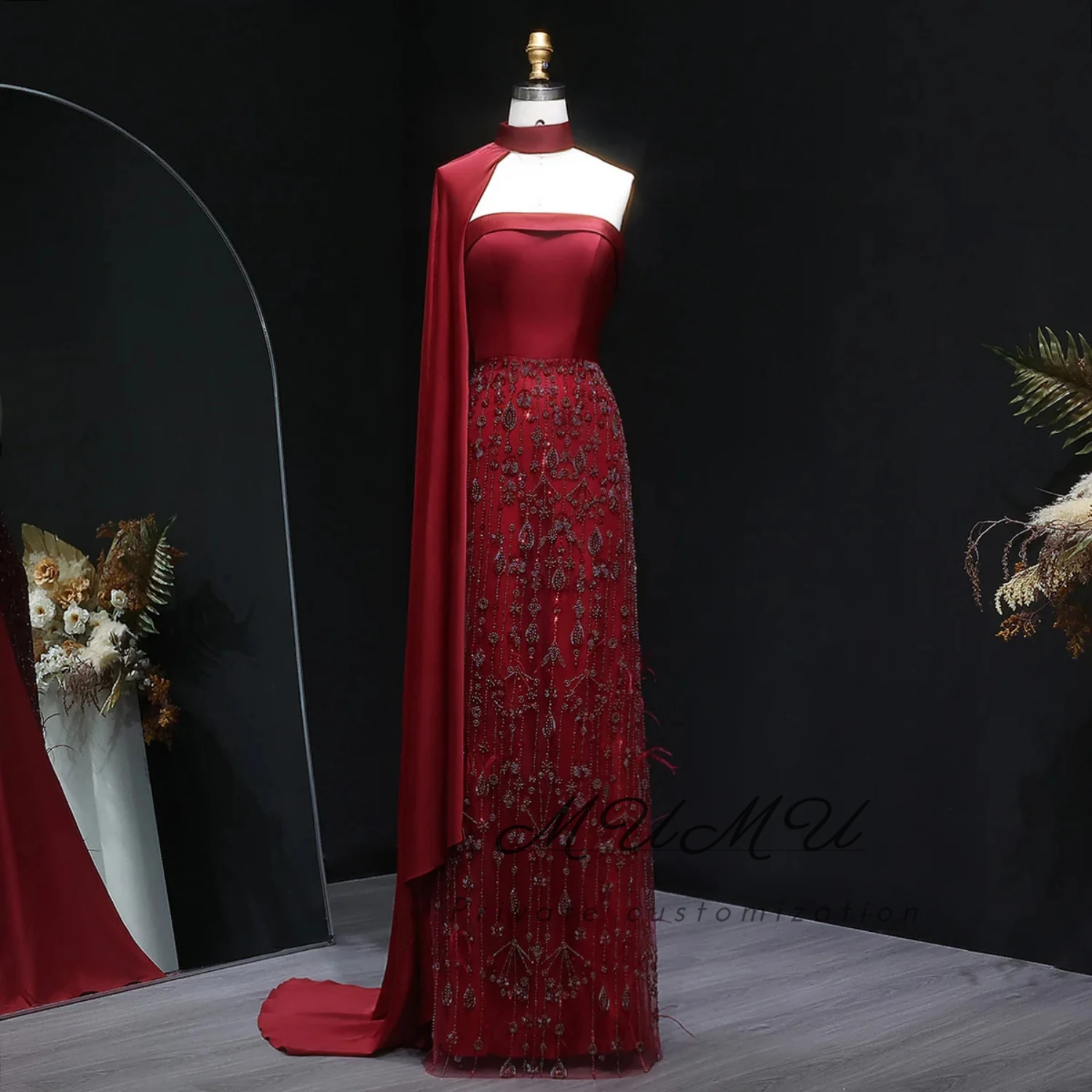 

MuMu Customized Elegant Party Dresses Платье Вечернее فساتين سهرة Prom Dress Elegant Cocktail Dresses Red Dress luxury dress