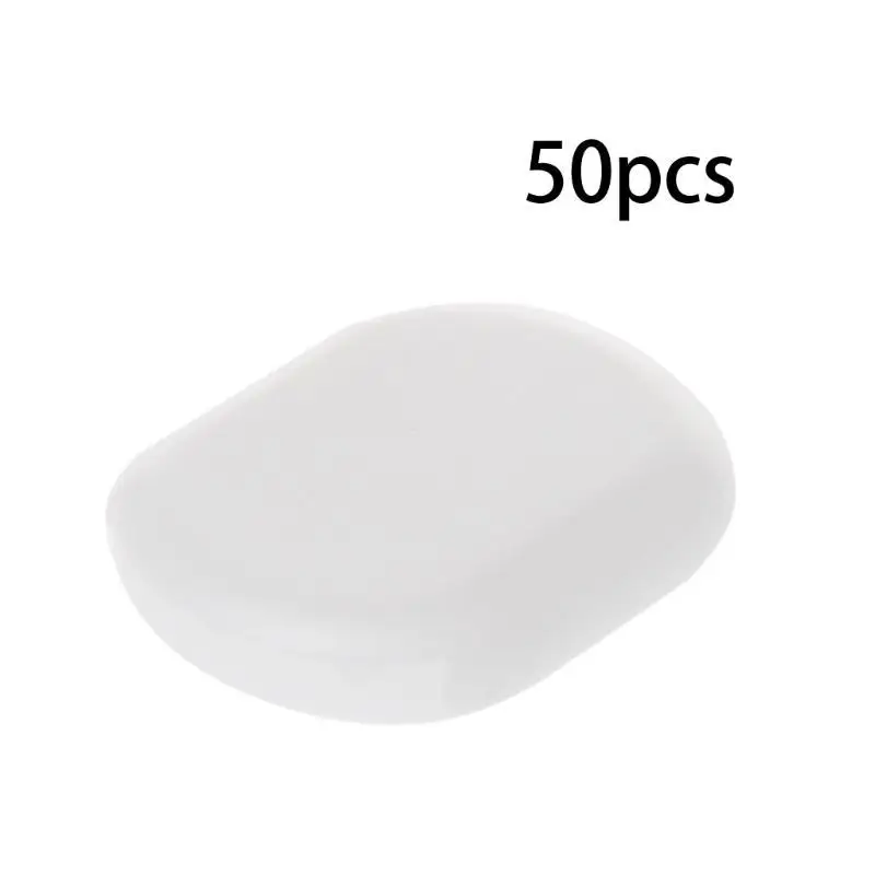 A52E Practical Transparent Earring Pads 50 Pcs Invisible Silicone Anti Pain Cushion Jewelry Replacement for Clip-On Earrings