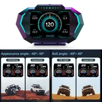 HUD P24 OBD2+GPS Head Up Display on Board Computer Multi-function Digital Speedometer Slope Meter Inclinometro 4x4 Off Road
