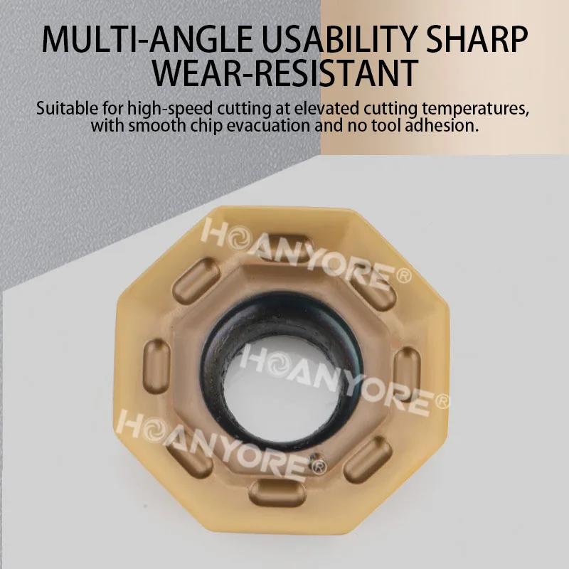 قاطعة المطحنة المثمنة إدراج ODHT0504 الفولاذ المقاوم للصدأ العالمي مثمنة قاطعة المطحنة القرص قطع إدراج CNC