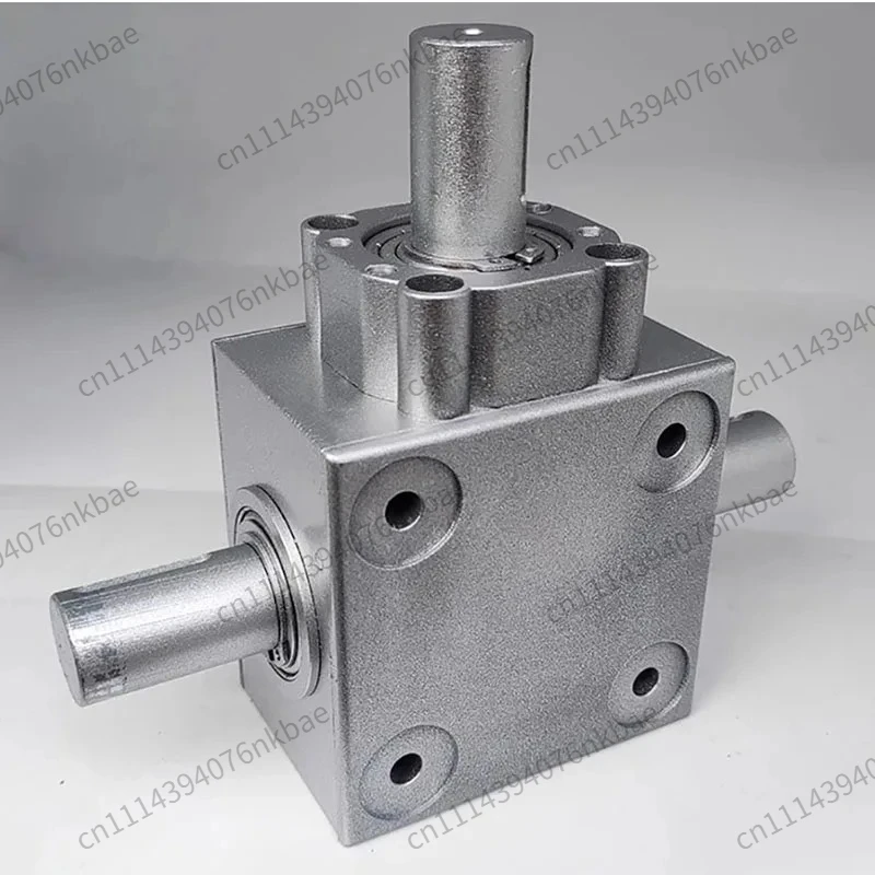 1:1 Speed Ratio T-Type 90 Degree Right Angle Conical Bevel Gearbox Commutator Steering Device