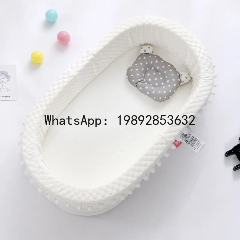 وسادة حفاضات سرير أطفال متوسط قابل للفصل وقابل للغسل وقابلة للطي وسرير أطفال محمول وسرير تقليد للحفاضات #5