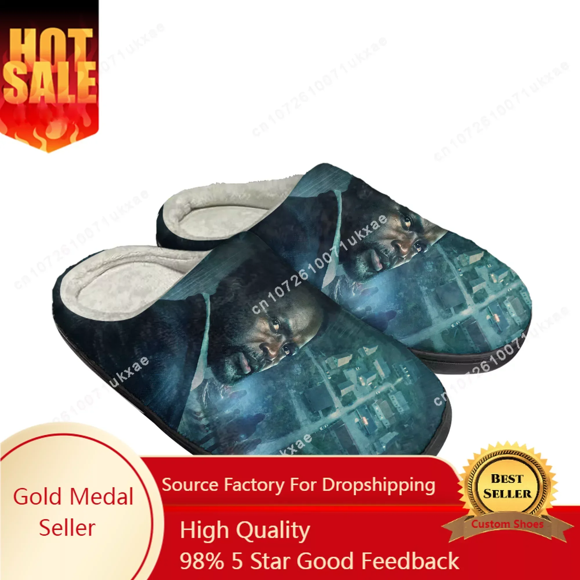 FROM TV series horror Home Cotton Slippers Mens Womens Plush Bedroom Casual Keep Warm Shoes Thermal Slipper Customized DIY Shoe