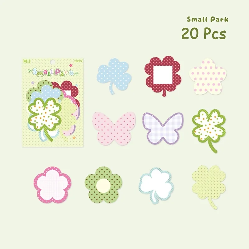 20 stuks Candy Sweetheart Series stickerpakket - schattige stickers op wit kraftpapier. Geschikt voor dagboeken, notitieboeken, fotoalbums
