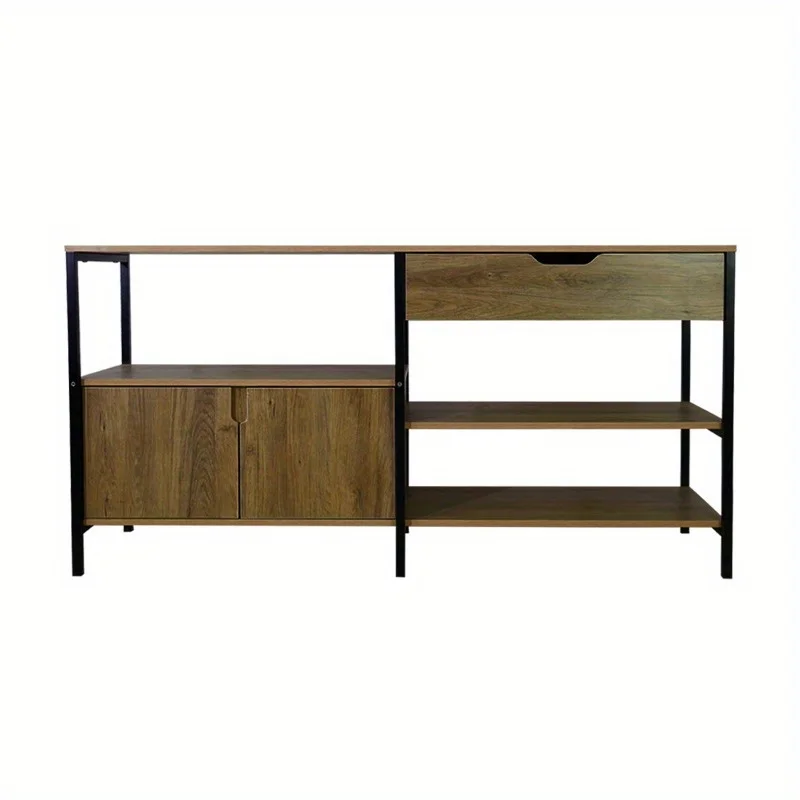 Living room sideboard, storage cabinet, dining sideboard, kitchen utensil cabinet, sturdy and durable iron frame bracket