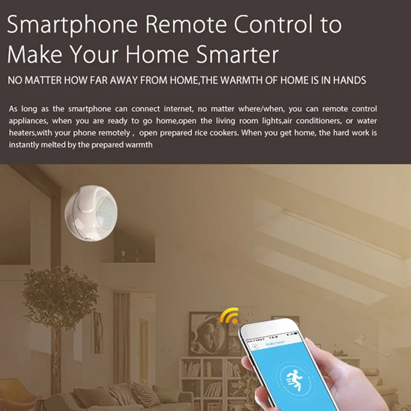 NEO Wifi PIR Motion Sensor 2.4G Wifi Motion Detector adatto per il sistema di sicurezza domestica