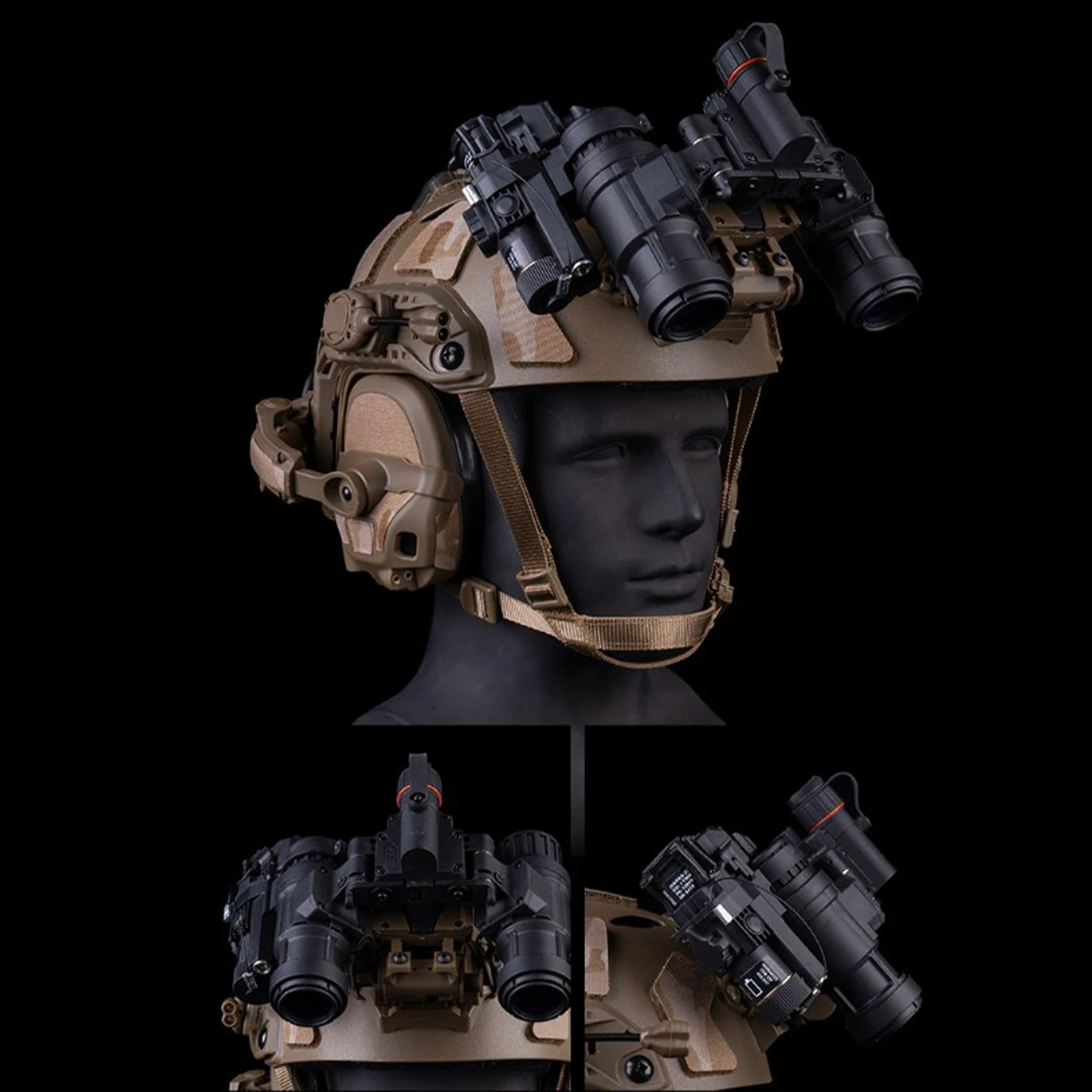 Head Mounted Clip Thermal Imager Thermal Imager Night Sight Dummy Model Night Sight Goggles Model for Airsoft Cosplay