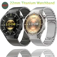Correa de titanio de 22mm para reloj inteligente Huawei GT6 Pro/GT6/5/4/3, correa de liberación rápida de Metal de 46mm para cinturón Garmin Forerunner 970 570 965